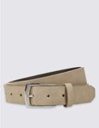 Marks & Spencer Faux Suede Formal Belt Nude Brown
