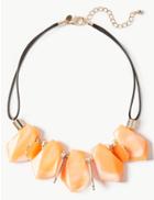Marks & Spencer Pebble Necklace Coral