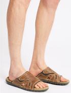 Marks & Spencer Leather Slip-on Sandals Brown