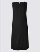 Marks & Spencer Linen Blend Tunic Dress Black
