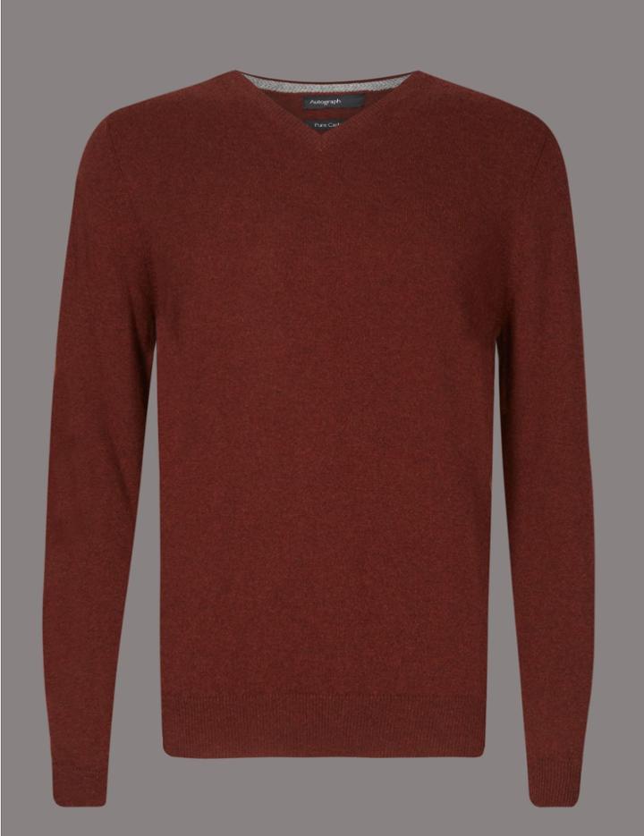 Marks & Spencer Pure Cashmere Jumper Russet