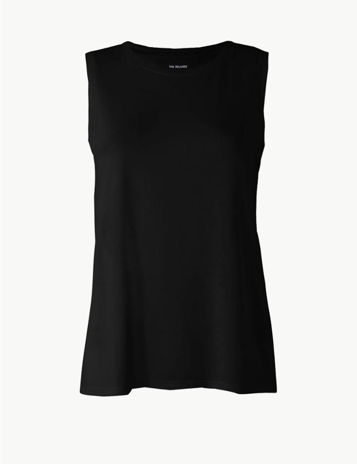 Marks & Spencer Relaxed Fit Vest Top Black