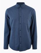 Marks & Spencer Pure Cotton Regular Fit Oxford Shirt Electric Blue