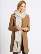 Marks & Spencer Cable Knit Scarf Cream