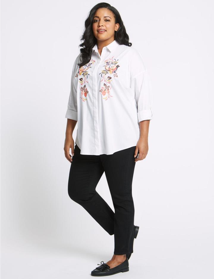 Marks & Spencer Curve High Waist Skinny Jeans Black