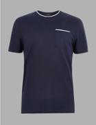 Marks & Spencer Supima Cotton T-shirt Navy