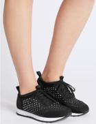Marks & Spencer Lace-up Trainers With Insolia&reg; Black