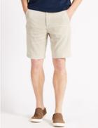 Marks & Spencer Linen Rich Shorts Light Stone