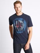 Marks & Spencer Pure Cotton Printed The Who T-shirt Navy