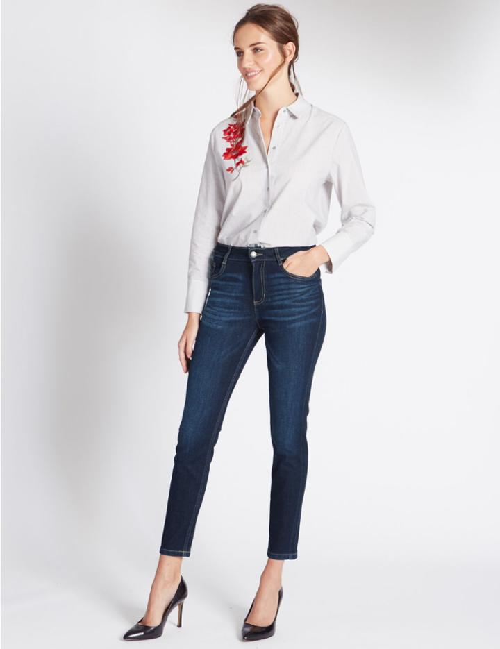 Marks & Spencer Skinny Leg Jeans Dark Indigo