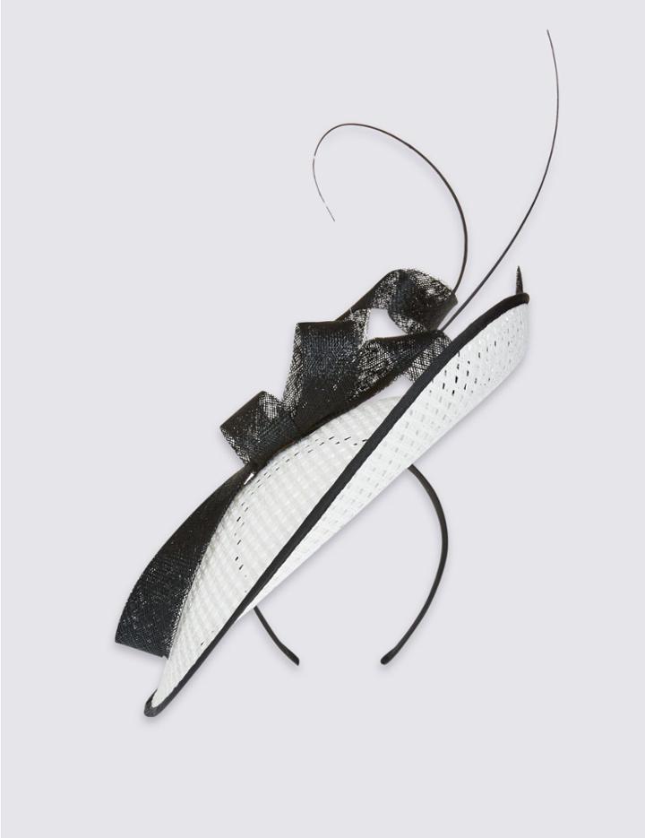 Marks & Spencer Lattice Bow Fascinator Cream Mix