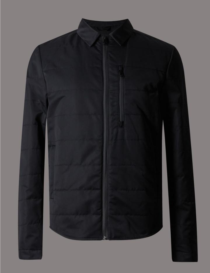 Marks & Spencer Modern Shirt Jacket With Stormwear&trade; Dark Navy