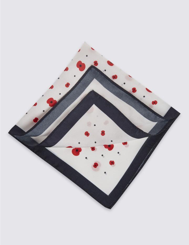 Marks & Spencer The Poppy&reg; Collection Handkerchief White Mix