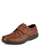 Marks & Spencer Extra Wide Leather Shoes With Freshfeet&trade; Tan