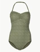 Marks & Spencer Secret Slimming&trade; Non-wired Swimsuit Khaki Mix