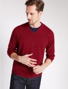 Marks & Spencer V-neck Jumper Crimson