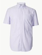 Marks & Spencer Pure Cotton Oxford Shirt Lilac