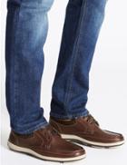 Marks & Spencer Leather Lace-up Shoes With Airflex&trade; Rich Brown