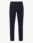 Marks & Spencer Tapered Fit Pure Cotton Chinos Navy