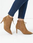 Marks & Spencer Suede Lace Up Stiletto Heel Ankle Boots
