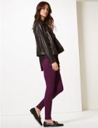 Marks & Spencer Embellished Side Stripe Leggings Purple Mix