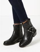 Marks & Spencer Leather Stirrup Ankle Boots