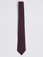 Marks & Spencer Wool Rich Tie Blackberry