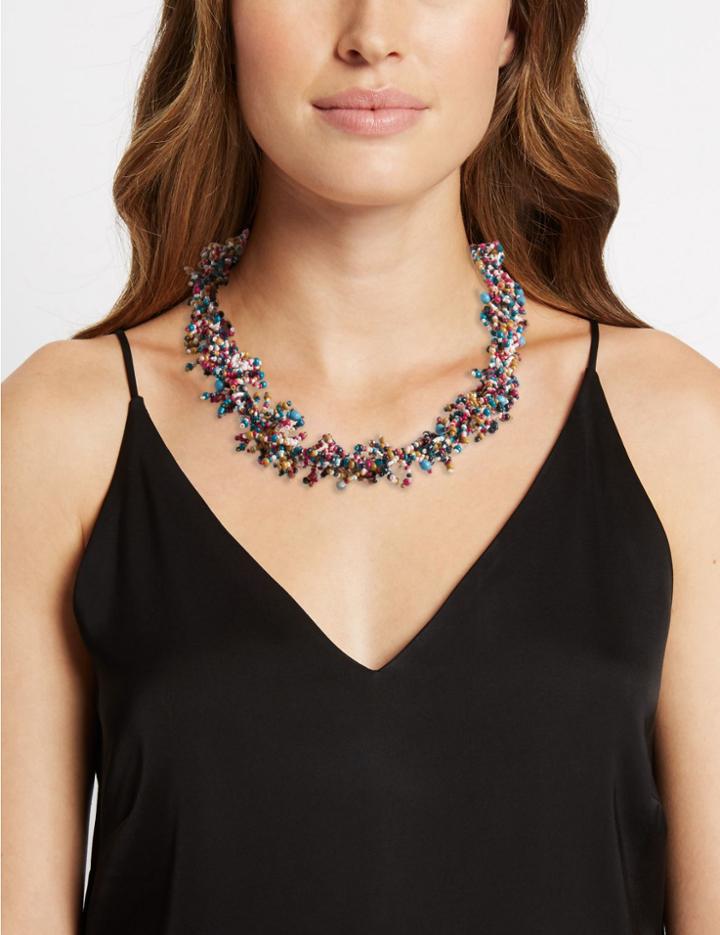 Marks & Spencer Sprinkle Necklace Pink Mix
