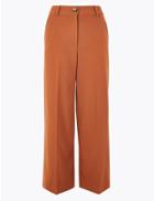 Marks & Spencer Wide Leg 7/8th Trousers Cognac