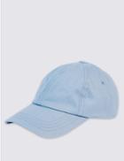 Marks & Spencer Pure Cotton Baseball Hat Blue