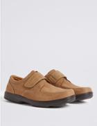 Marks & Spencer Extra Wide Fit Leather Shoes With Airflex&trade; Mushroom