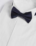 Marks & Spencer Textured Twill Bow Tie Navy