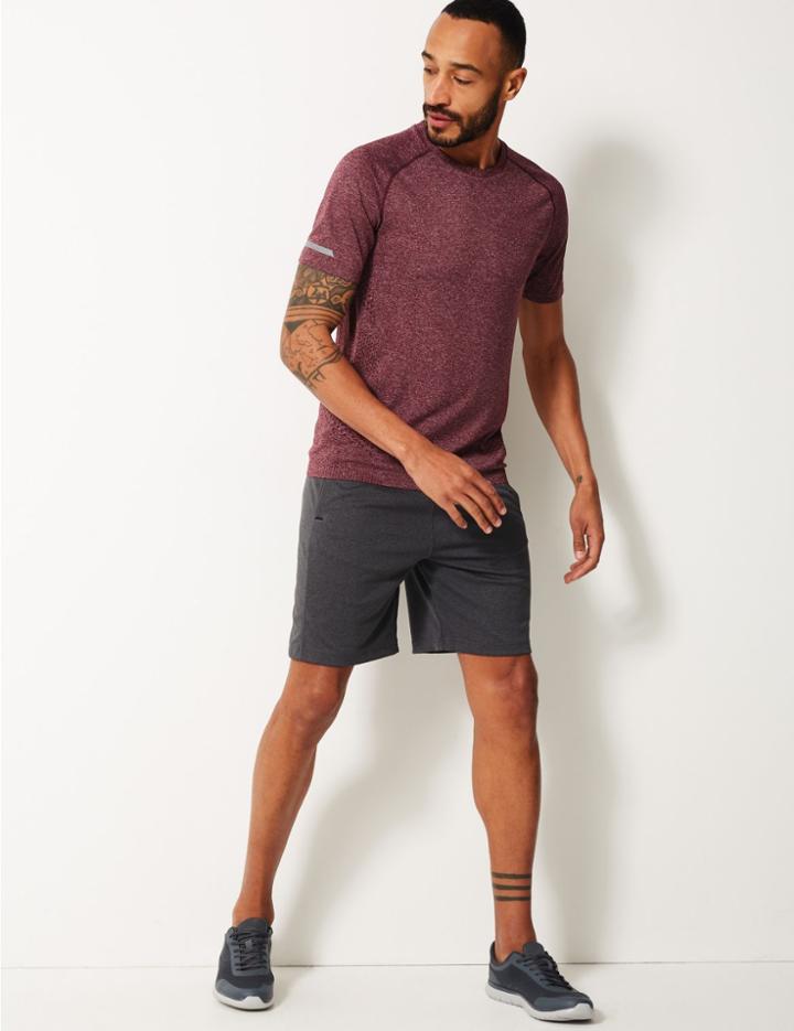 Marks & Spencer Active Seam Free T-shirt Wine