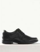 Marks & Spencer Extra Wide Fit Leather Lace-up Derby Shoes Black