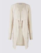 Marks & Spencer Longline Tie Back Cardigan Neutral