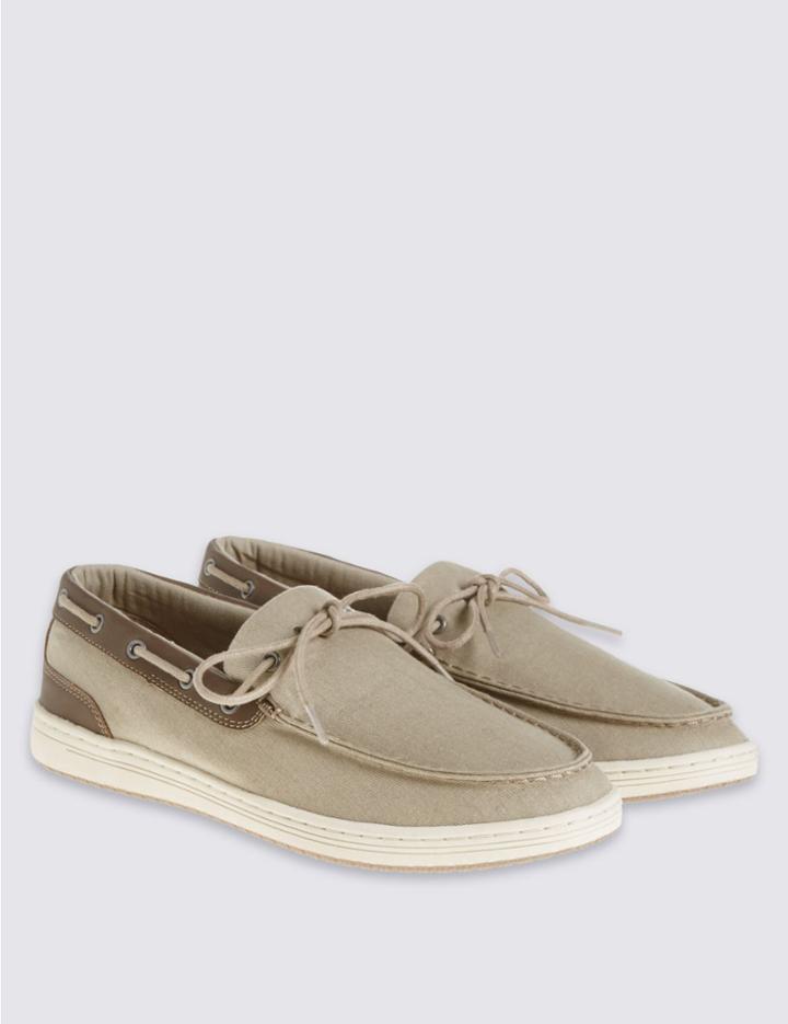 Marks & Spencer Lace-up Shoes Stone