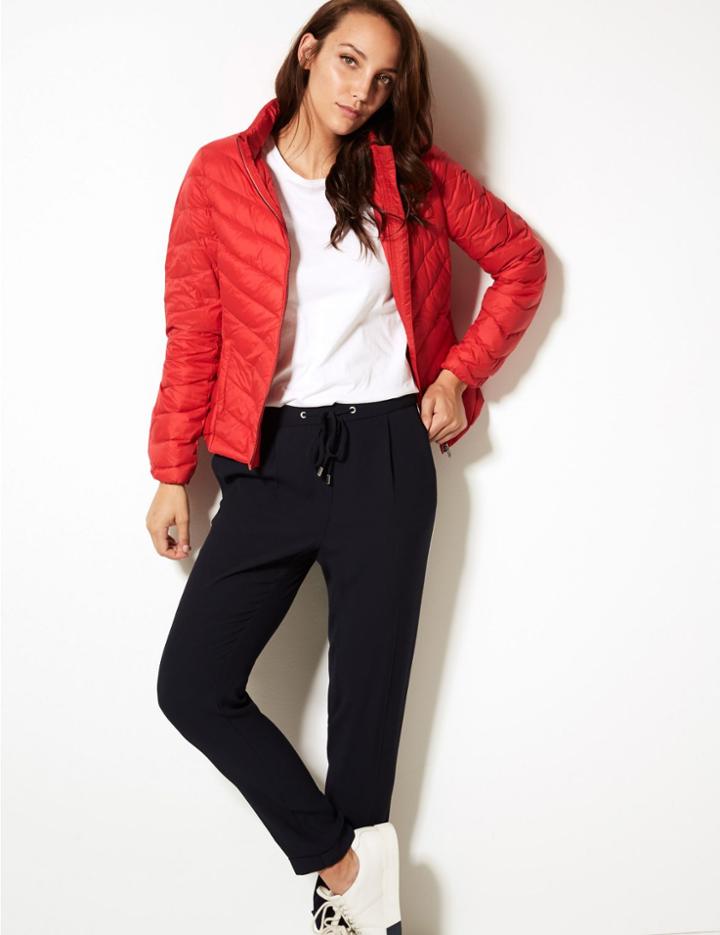 Marks & Spencer Lightweight Down & Feather Jacket With Stormwear&trade; Chilli