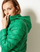 Marks & Spencer Lightweight Down & Feather Jacket With Stormwear&trade; Emerald