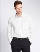 Marks & Spencer 3 Pack Tailored Fit Shirts With Pocket White