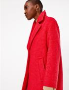 Marks & Spencer Longline Overcoat Cherry Red