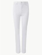 Marks & Spencer Sculpt & Lift Slim Leg Ankle Grazer Jeans Soft White