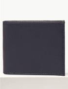 Marks & Spencer Faux Leather Bi-fold Wallet With Cardsafe&trade; Navy