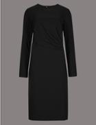 Marks & Spencer Twisted Detail Bodycon Midi Dress Black