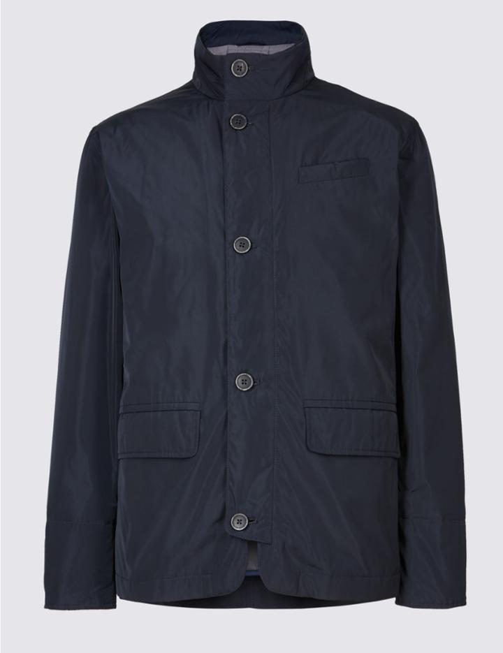 Marks & Spencer Double Collar Jacket Navy