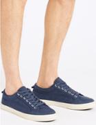 Marks & Spencer Canvas Lace-up Pump Navy