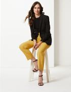 Marks & Spencer Straight Leg 7/8th Trousers Honey