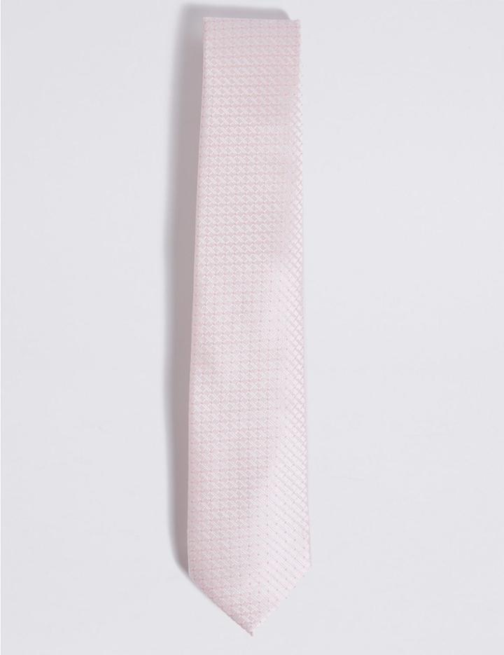 Marks & Spencer Jacquard Tie Pink