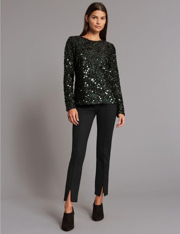 Marks & Spencer Ponte Split Hem Leggings Black
