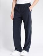Marks & Spencer Fleece Joggers With Staynew&trade; Navy