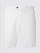 Marks & Spencer Pure Cotton Chino Shorts White Mix
